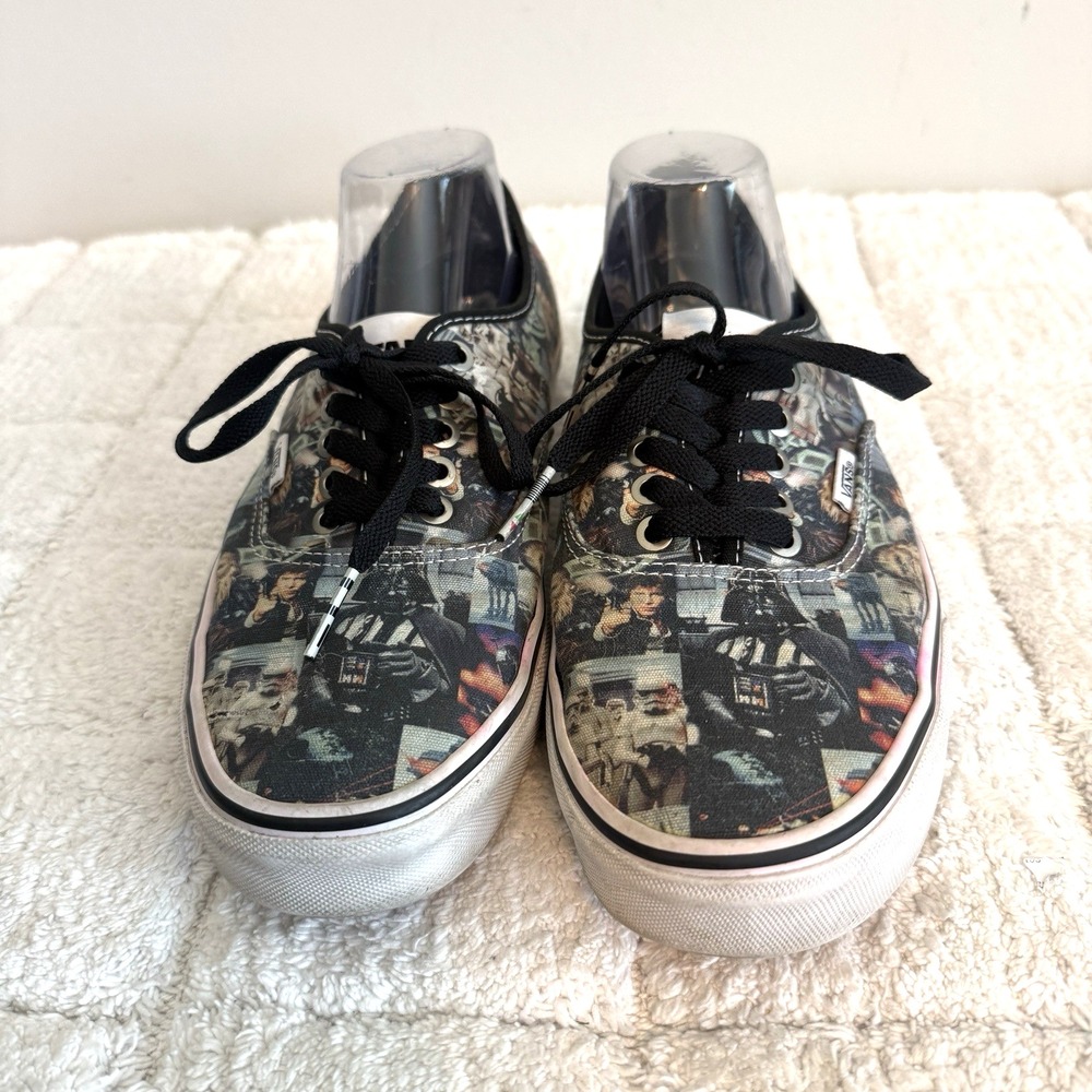 Vans Star Wars Canvas Lace-up Tennis Shoes Mens 9.5 Womens 11 Graphic Sci-Fi